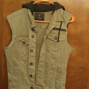 Guess hooded vest